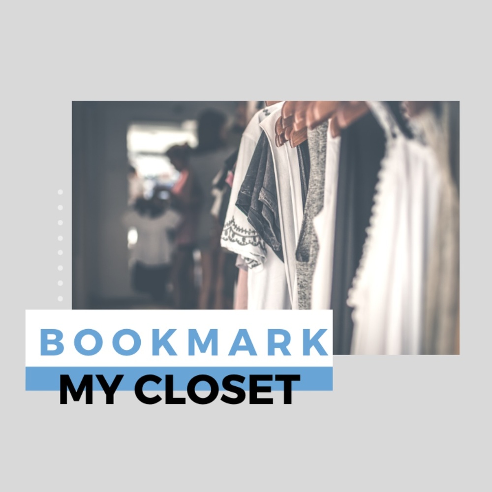 Bookmark my closet 🌼